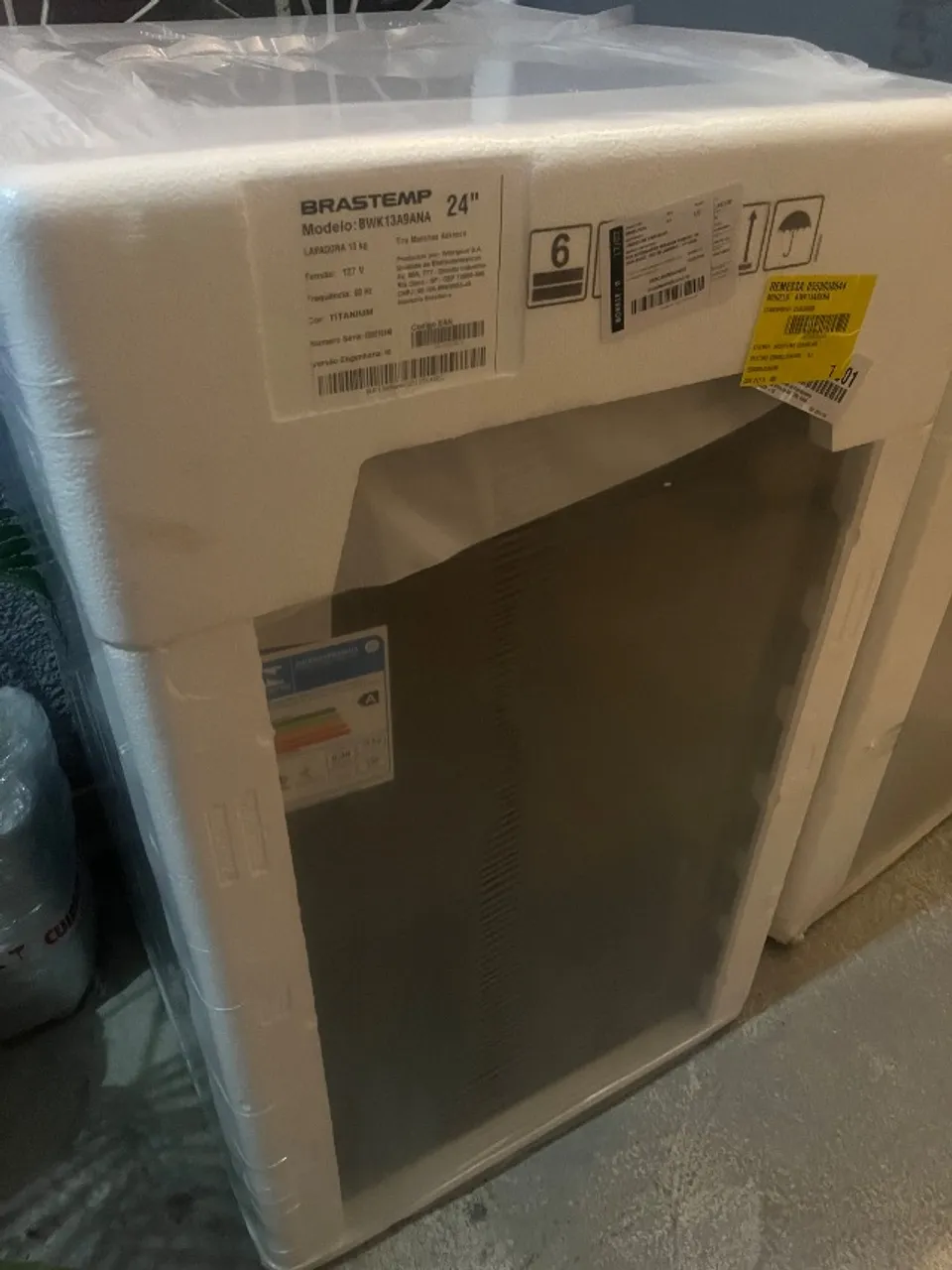 Máquina Lavar Brastemp 13Kg Cinza Platinum