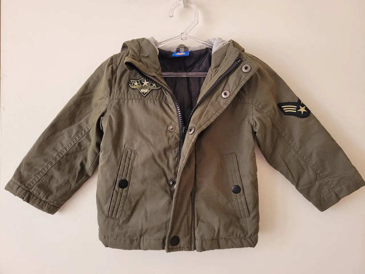 Jaqueta Infantil Verde Militar