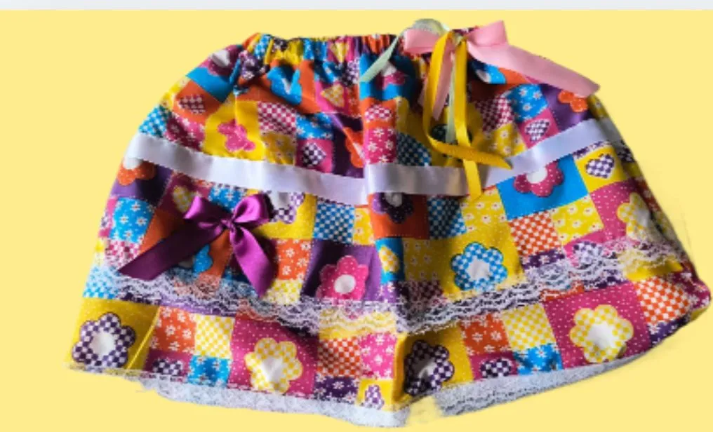 Saia Infantil Festiva junina