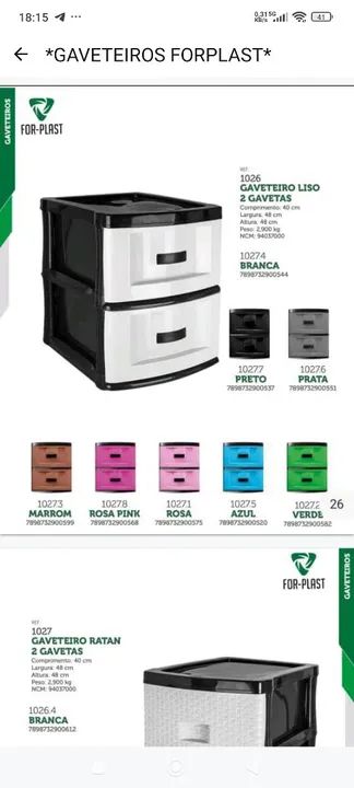 Gaveteiro de plástico - Foto 2