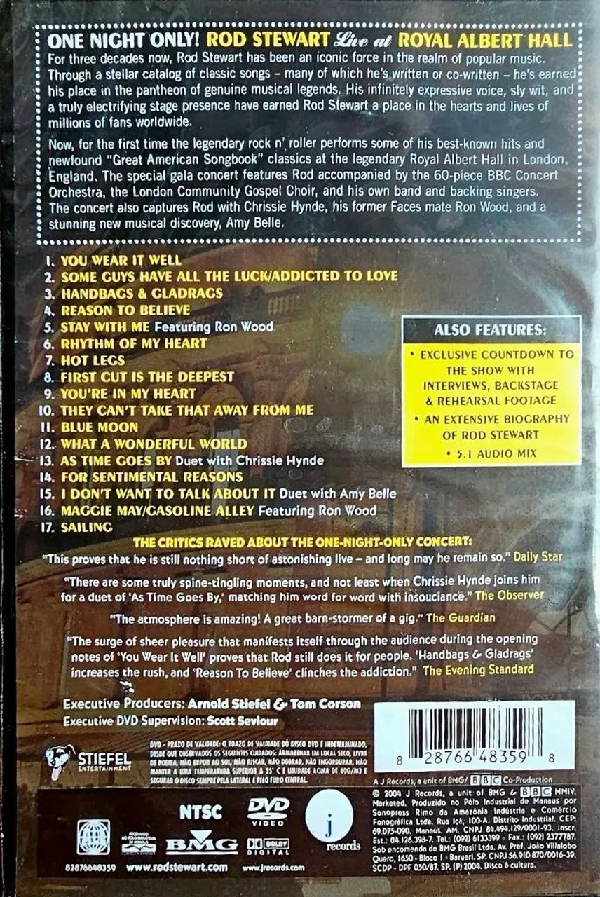 DVD Rod Stewart Live Albert Hall - Foto 2