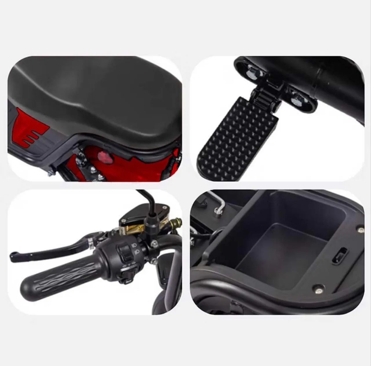 Scooter Elétrica - X12 1000w Lithium - Vermelha - Moto Chefe - Foto 3