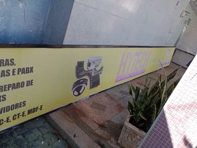 Estrutura para fachada para propaganda 7,44 X 0,84