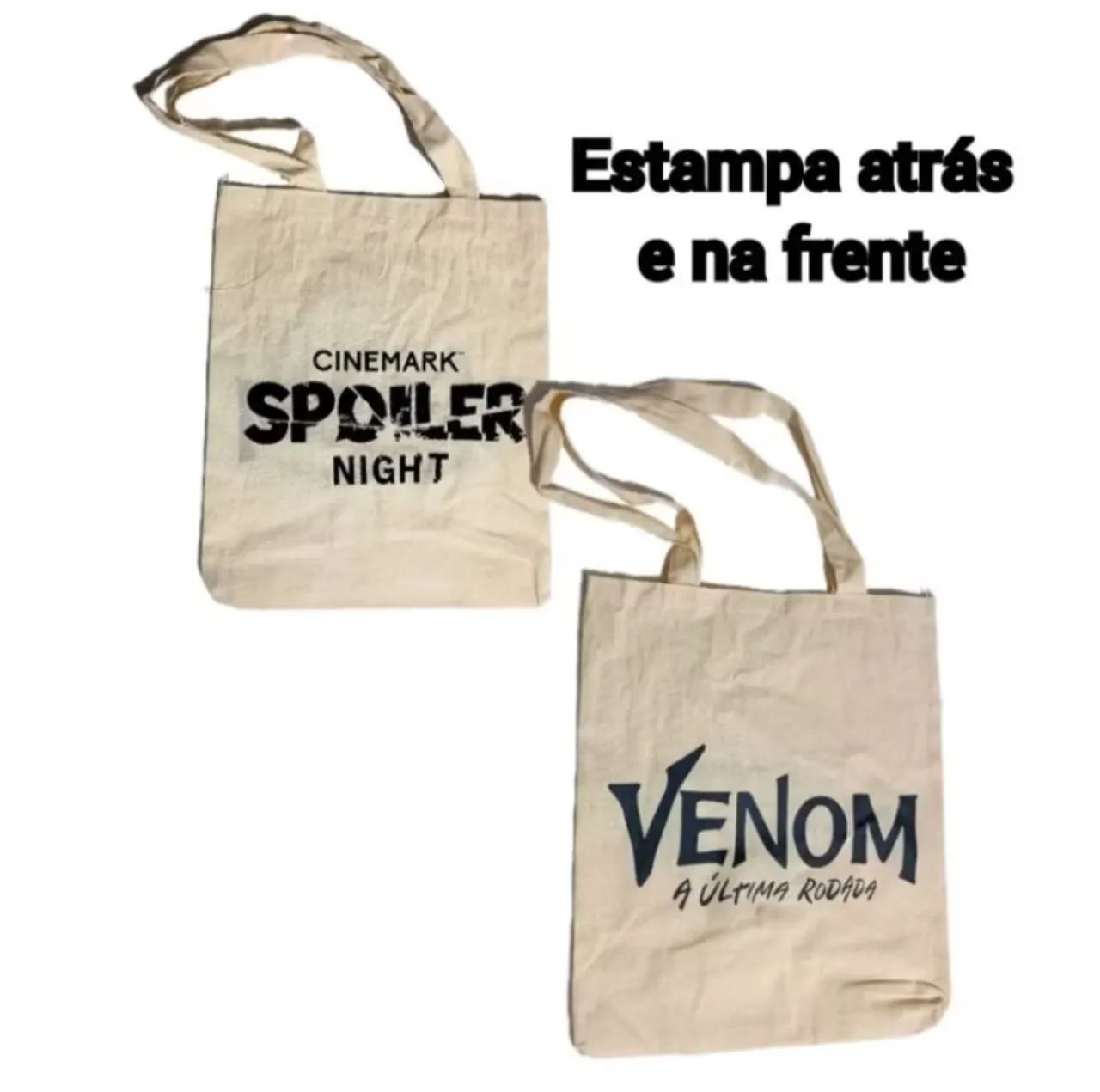 Kit ecobag Venom 3 Spoiler Night Cinemark Marvel Disney nerd geek spiderman vingadores - Foto 2