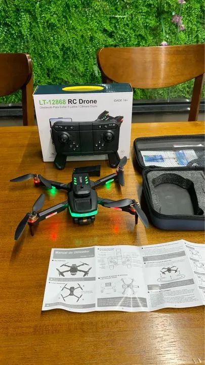 Drone LT 12868 - Câmera HD, Dobrável e Fácil de Pilotar! - Foto 4