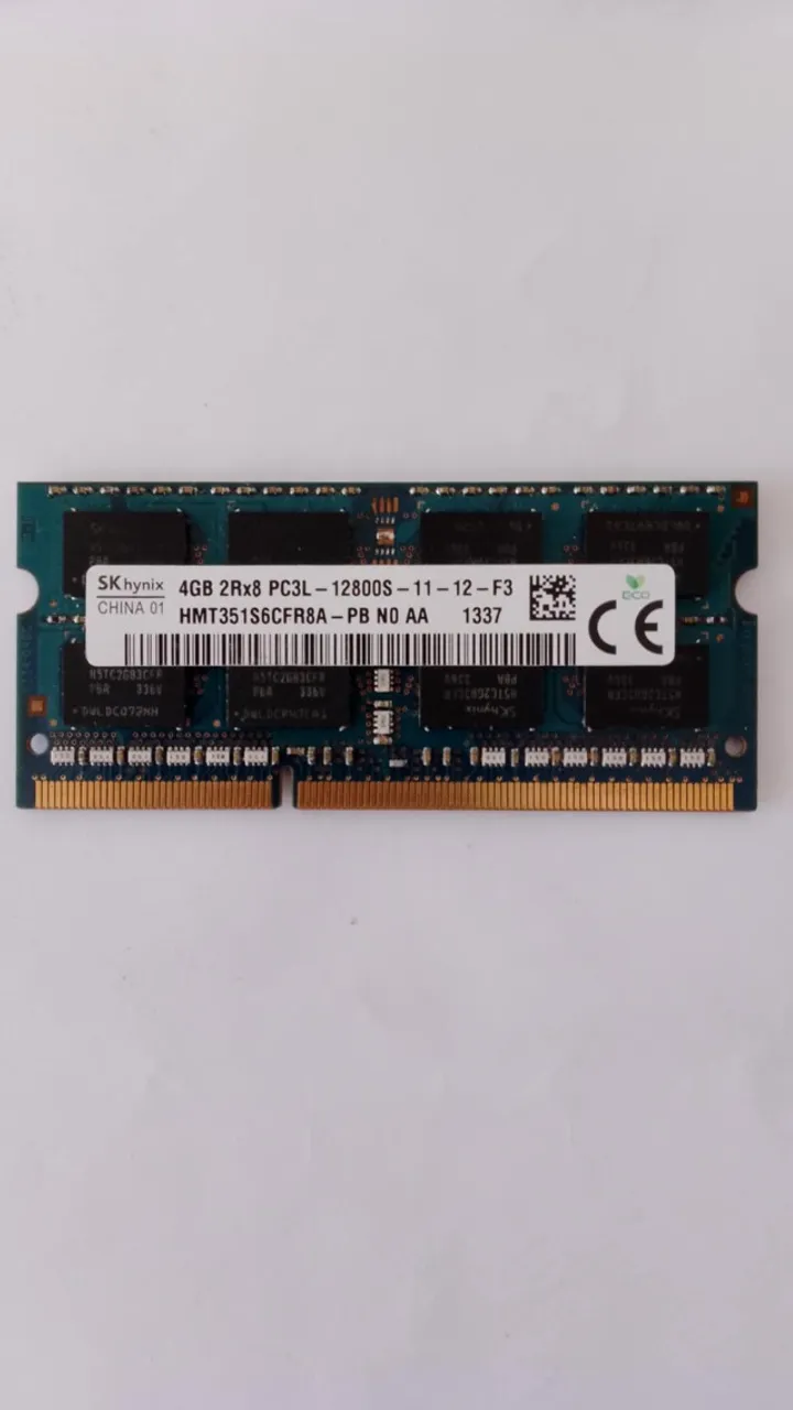 Memória de 4gb ddr3 Para Notebook