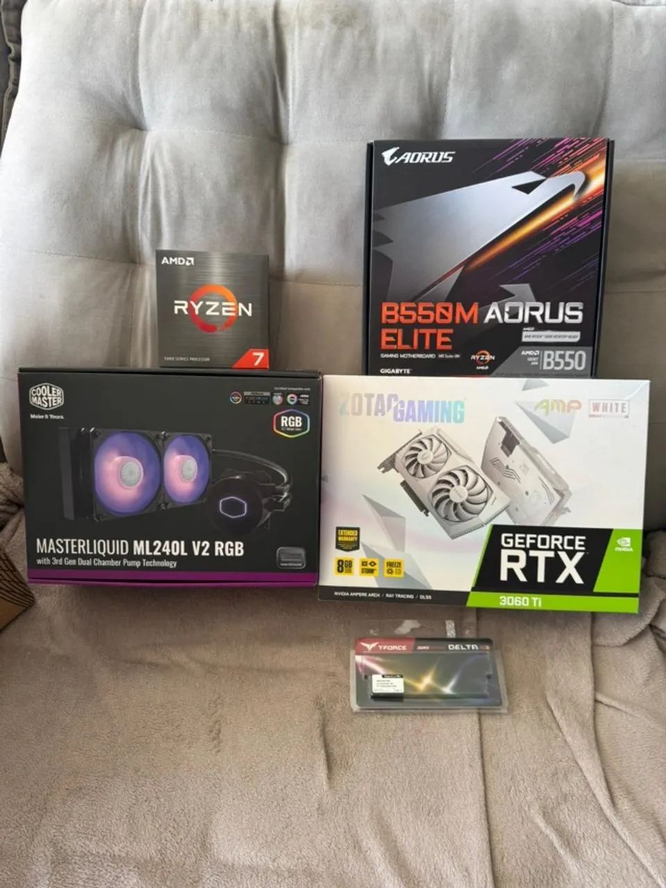 PC GAMER RYZEN 7 5700X - PLACA DE VÍDEO RTX 3060 TI - 1TB DE SSD NVME - 512SSD SATA 3 - Foto 5