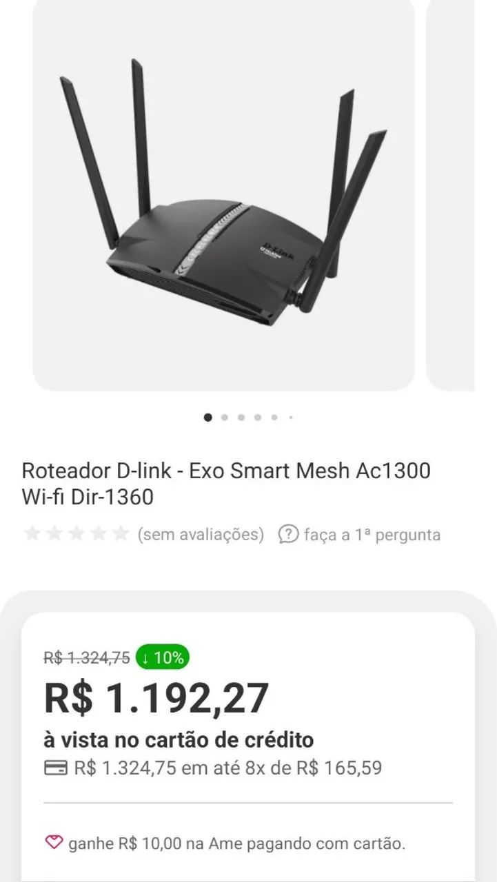 Roteador D-Link EXO AC1300 Wi-Fi Smart Mesh - Foto 2