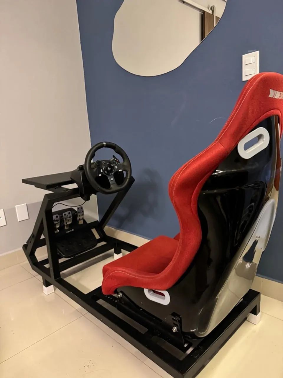 Cockpit Completo para Simulador - Volante G920 + Pedal Logitech (Xbox e PC) - Foto 5