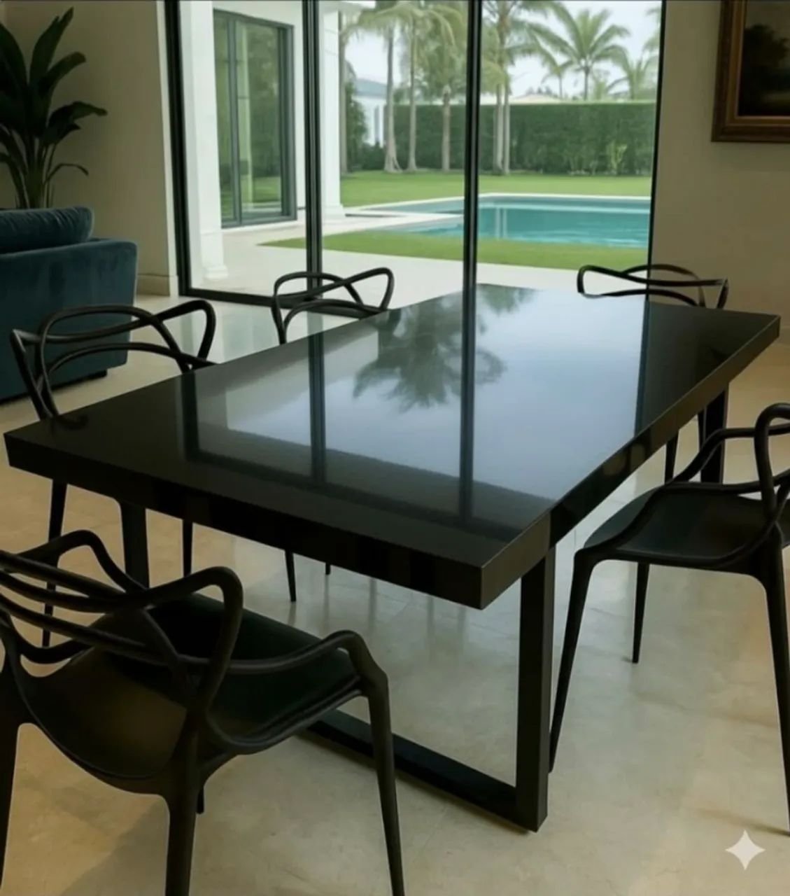 Mesa de ardósia pintada  - Foto 5