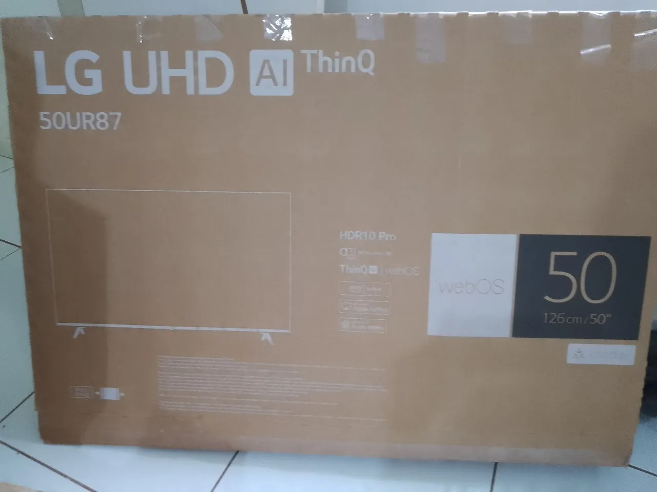 Smart TV LG UHD AI ThinQ 50UR87 50 polegadas