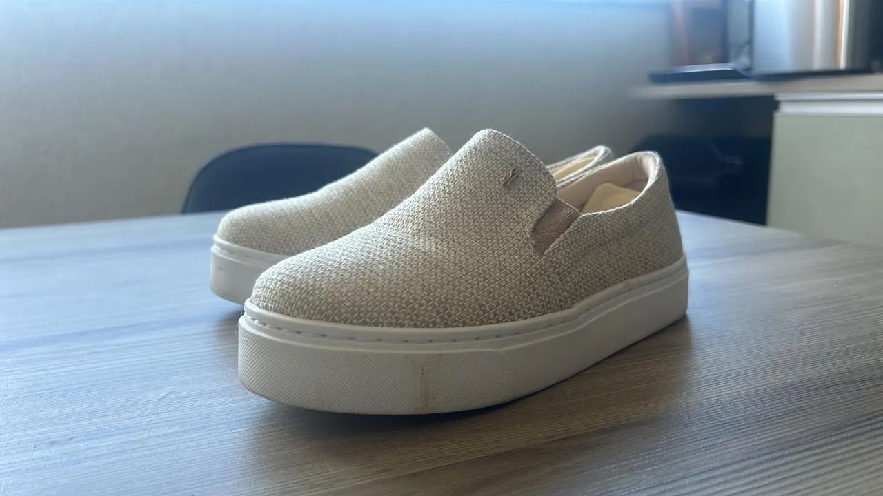 Tênis Slip On Flatform Santa Lolla Galaxxy Dourado Calçados