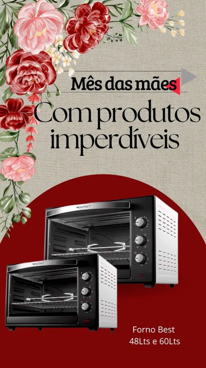 Forno Elétrico Best 48L - Imperdível para o Dia das Mães!