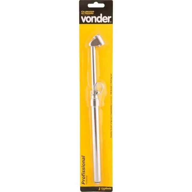 MEDIDOR DE PRESSÃO 150 LB BICO DUPLO P/ PNEUS - VONDER - Foto 3