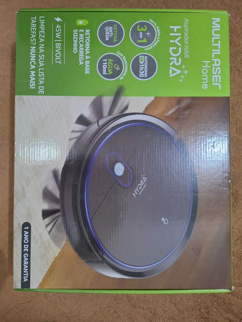 Aspirador de Pó Robô Multilaser Hydra Home