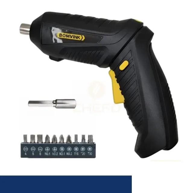 Parafusadeira Chave de Fendas Elétrica 12 Peças Bivolt