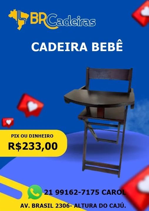 CADEIRA ALTA  INFANTIL