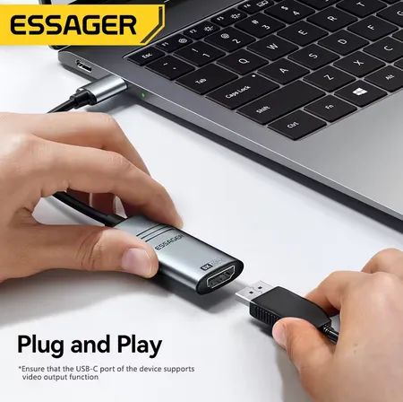 Essager adaptador usb tipo c para Hdmi  - Foto 4
