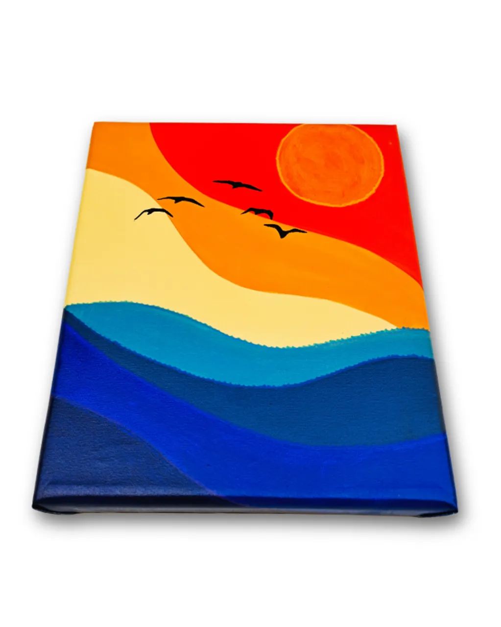 Mini Quadro Figurativo Pintado a mão para Decoração Medindo  30x25cm - Foto 4