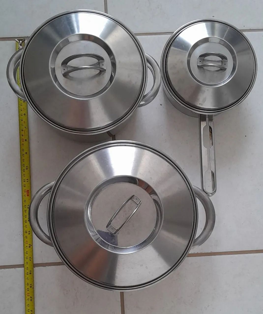 Jogo de Panelas Inox 3 Peças