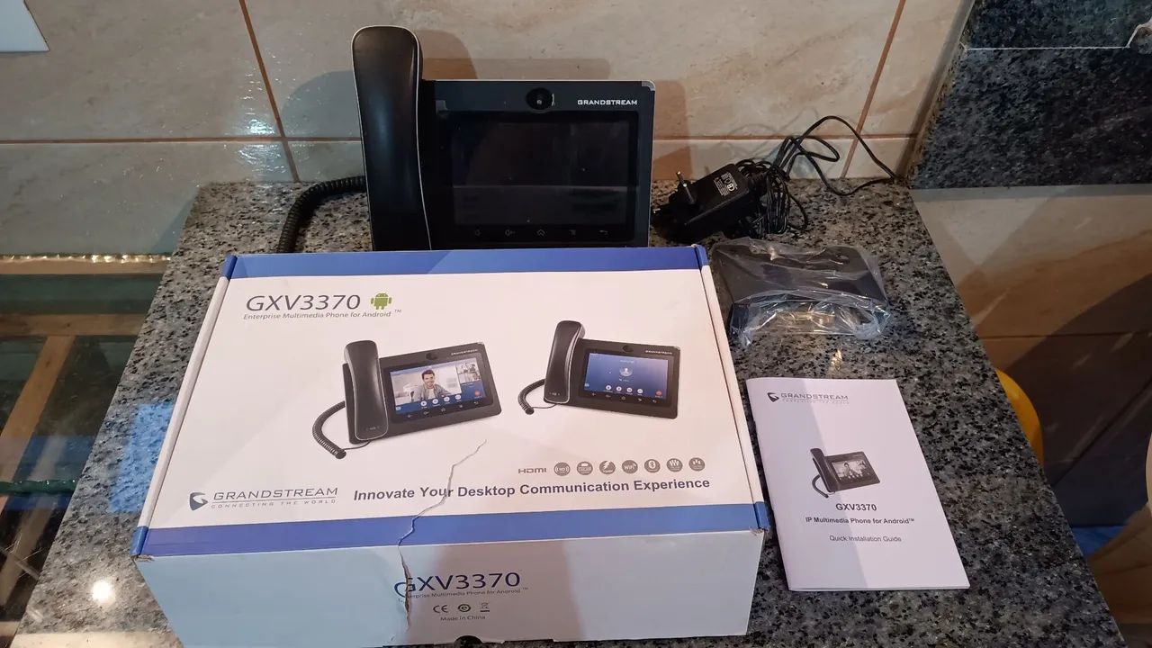 Vendo 6 Telefones Ip Grandstream Gxv 3370 Multimídia 16 Linhas And.7.0, HD, Gigabit. Leia. - Foto 2