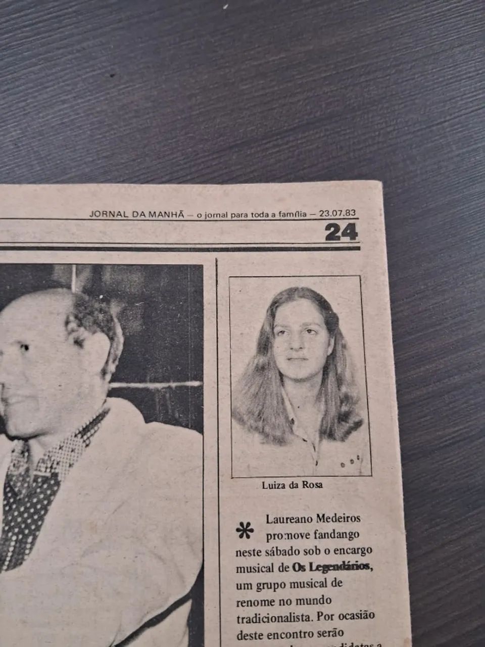 Parte Da Edição Do Jornal Da Manhã Do Dia 23-07-1983 Antiguidade - Foto 4