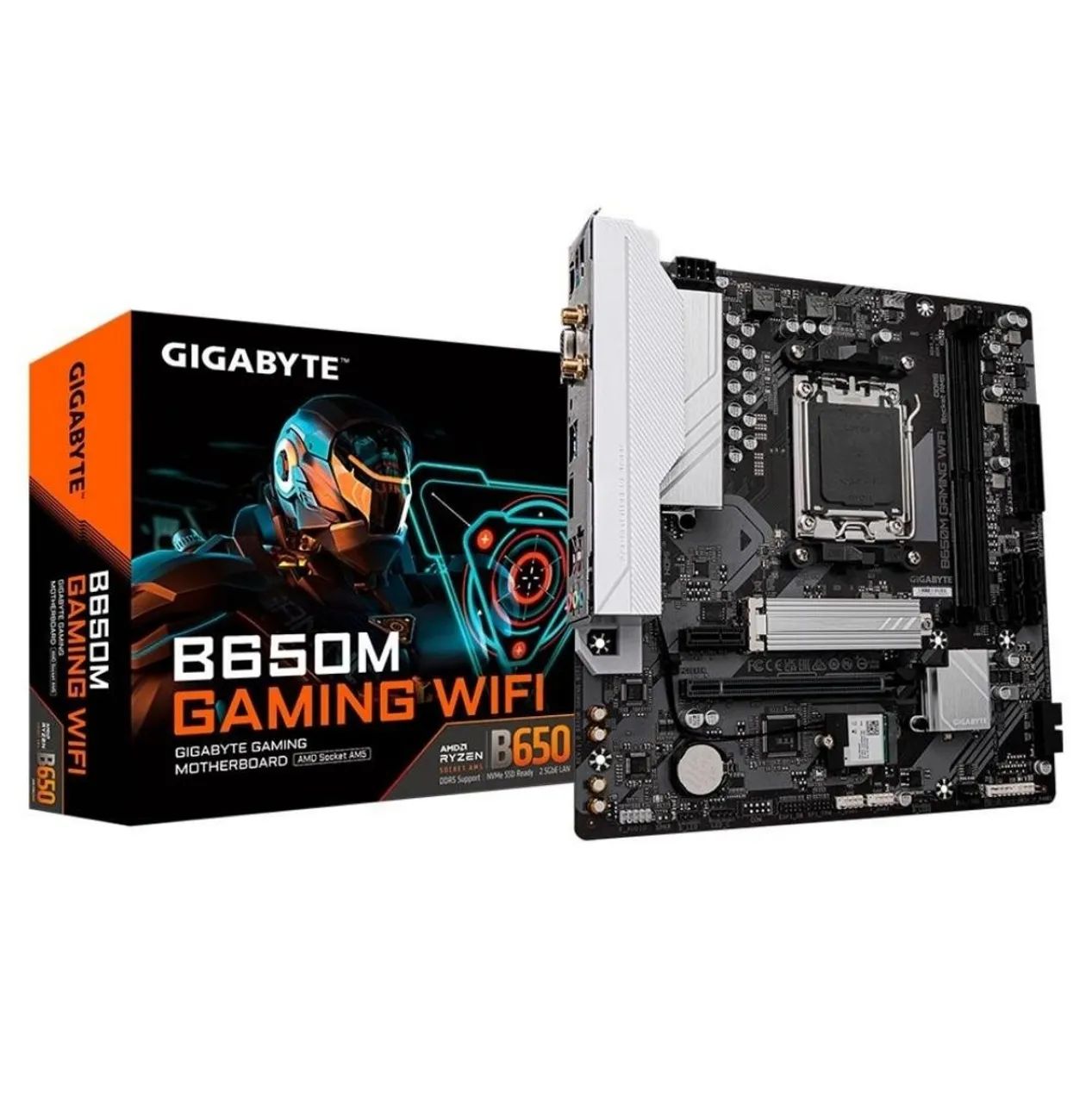 Placa Mãe Gigabyte B650M Gaming WiFi nova lacrada 