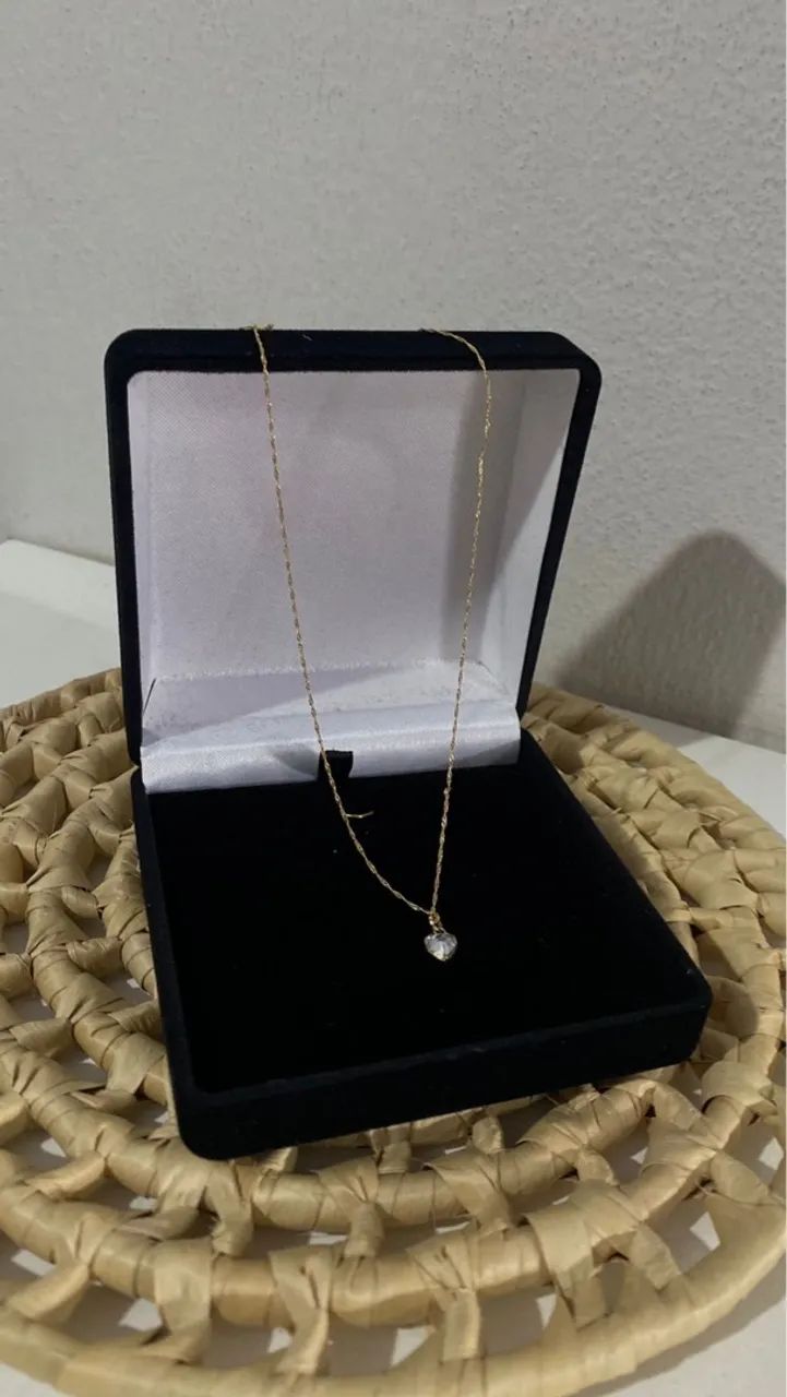 Colar em ouro 18k com pingente de brilhante - Foto 3