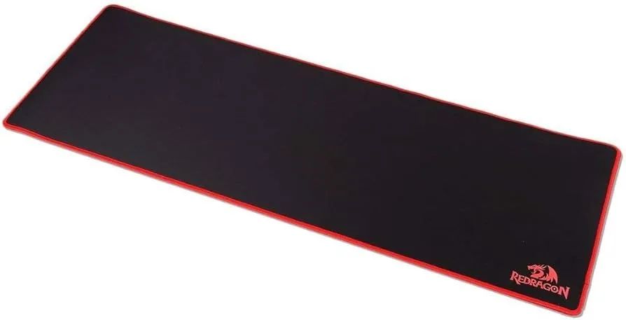 Mousepad Gamer Redragon Suzaku Preto e Vermelho 800x300mm Estendido Novo - Foto 5