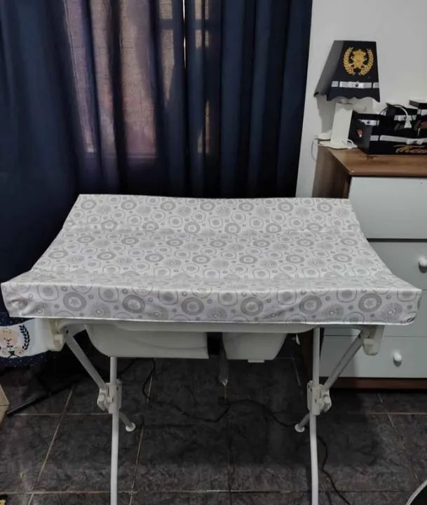 Banheira tutti baby com trocador, semi- nova , pouco uso , não entrego, preço negociável!  - Foto 2