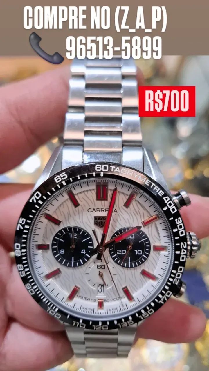 Relógio TAG HEUER CARRERA MULTIFUNCIONAL ENTREGAMOS  - Foto 2