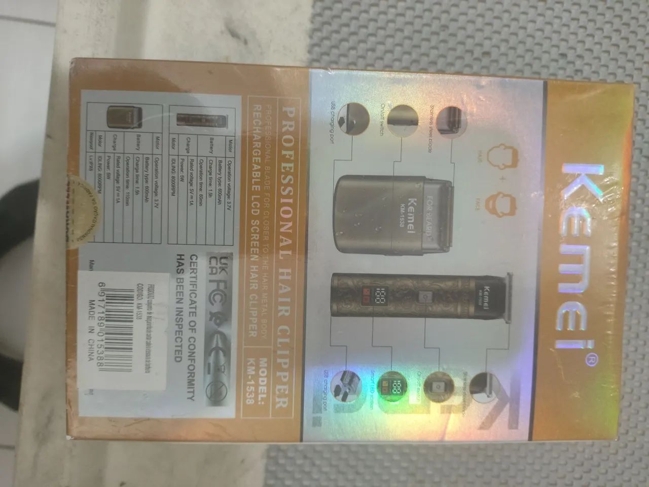 Barbeador elétrico e máquina shaver conjunto - Foto 4