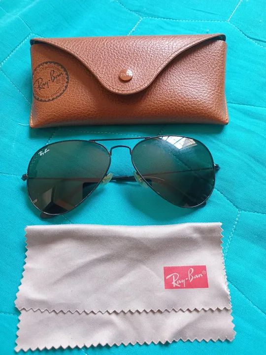 Óculos de sol Ray-Ban Aviator - Preto - Foto 2