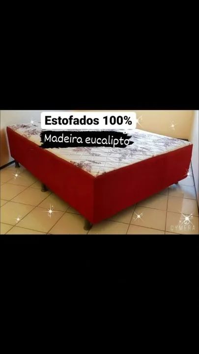 Cama box novas , casal e solteiro ( frete grátis ) - Foto 6