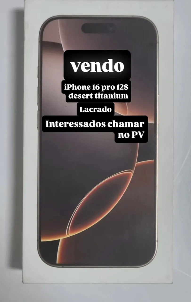 iPhone 16 Pro 128GB Desert Titanium Lacrado