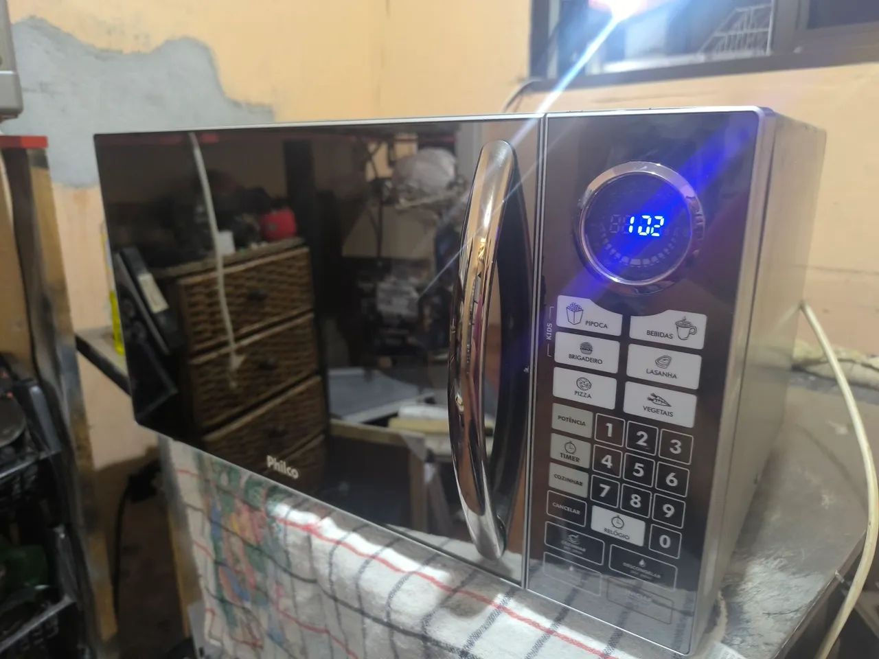 Microondas Philco 127V Espelhado  - Foto 4