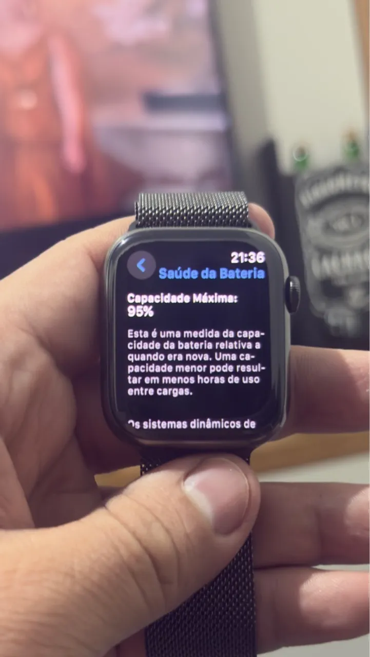 Apple Watch - Saúde da Bateria 95%