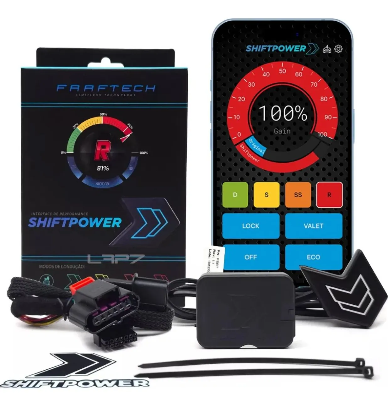 Shiftpower Onix turbo, Onix Aspirado, Tracker (Reduz o delay do acelerador)
