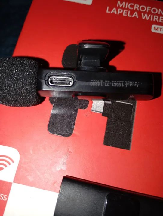 Microfone de lapela wireless - Foto 2