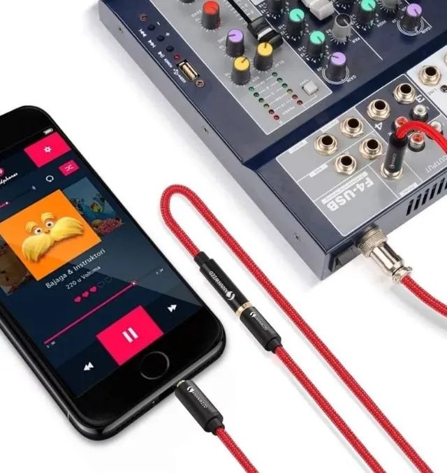 Cabo de Áudio Annnwzzd 3.5 Metros Adaptador para Console