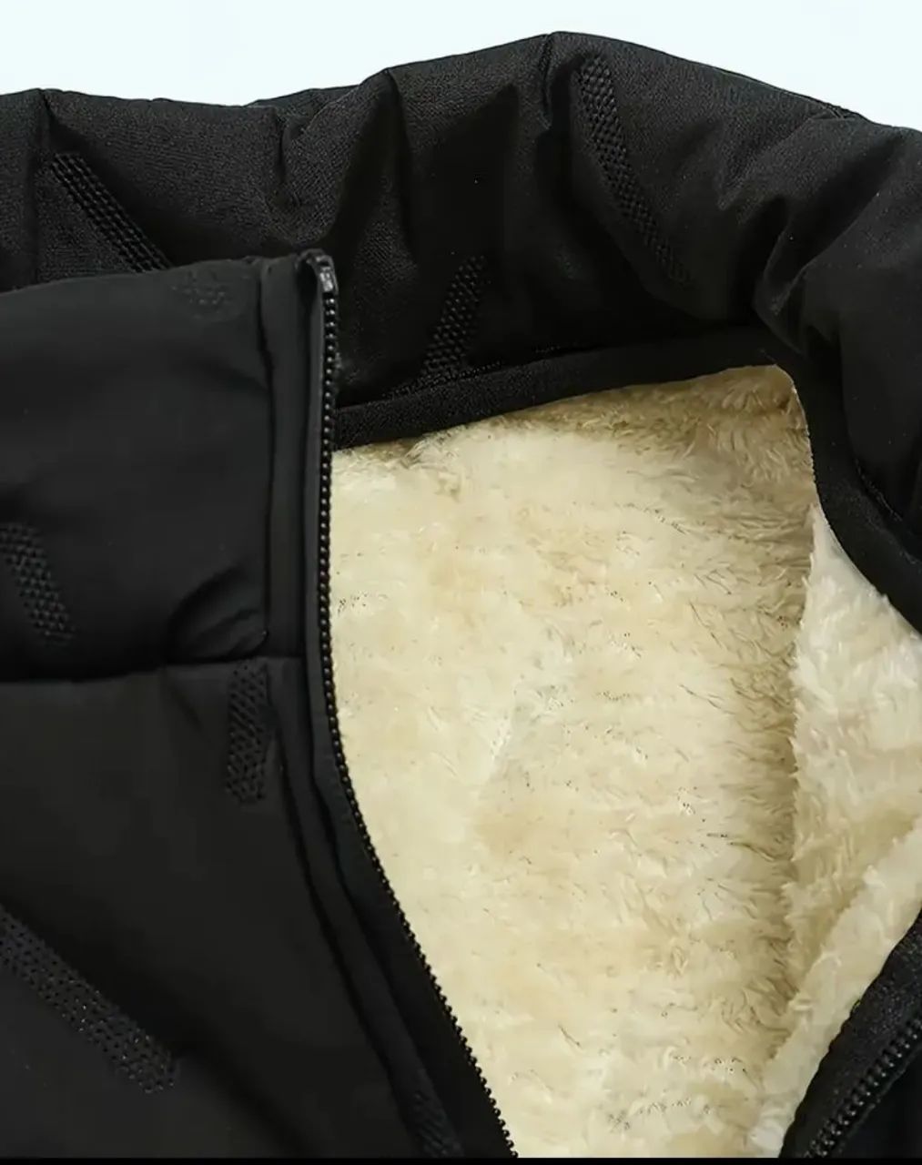 Chic colete Acolchoado Preto - Foto 3