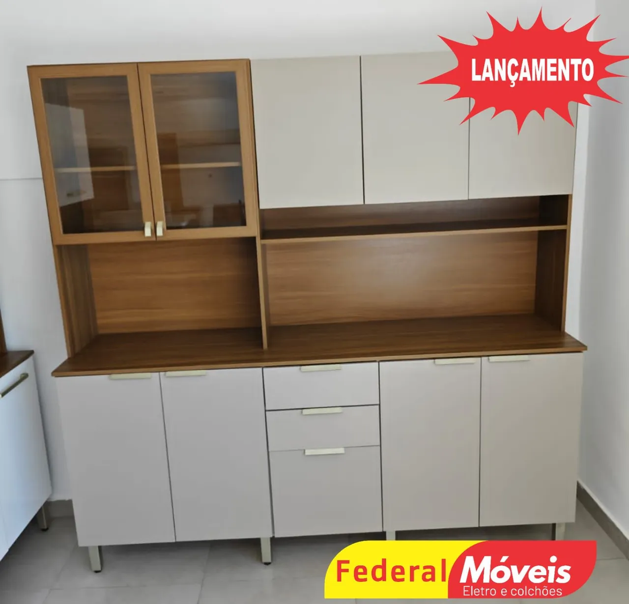 Armário de Cozinha Completo - Novo - Entrega Rápida