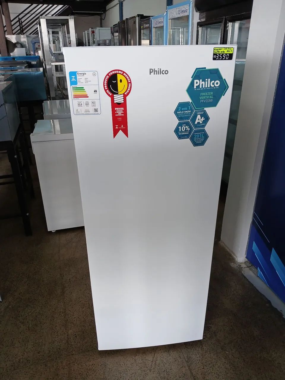 Freezer PFV205B Vertical 201 Litros 2 em 1 Dupla Função