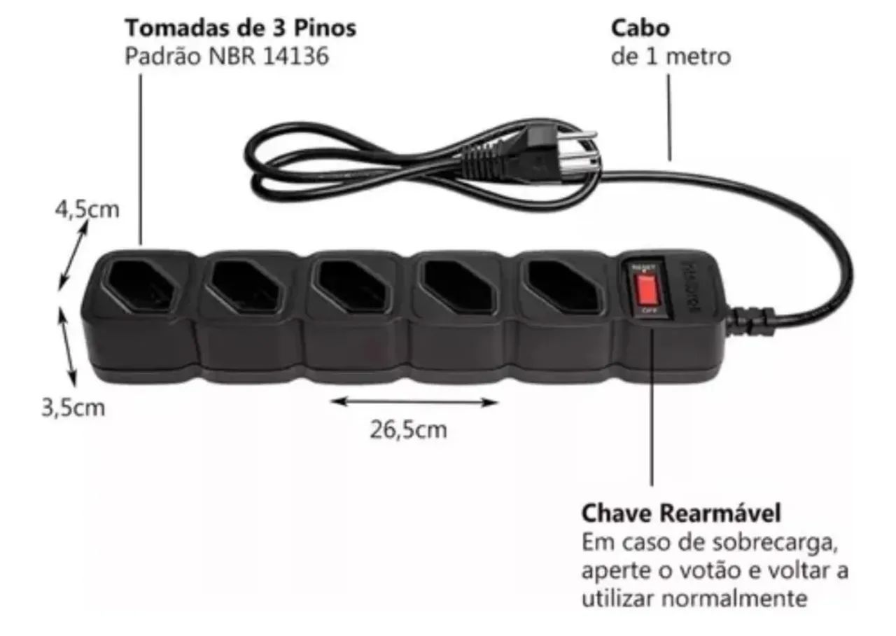 Régua Intelbras 1M Intelbras (Honestidade e Qualidade é na JK eletrônicos) - Foto 3