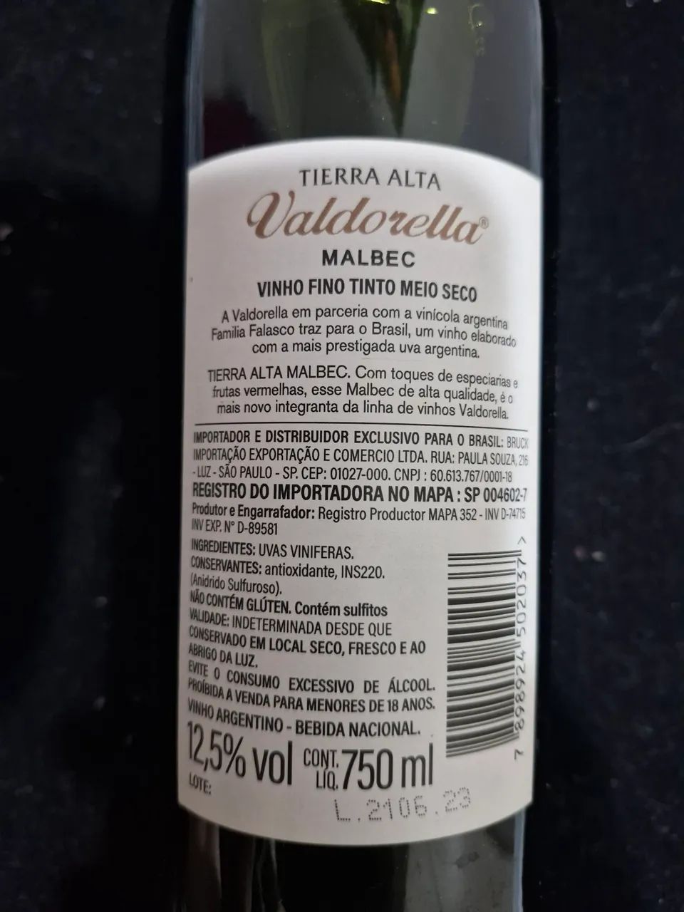 Tinto Valdorella Tierra Alta Malbec 2022 - Foto 4