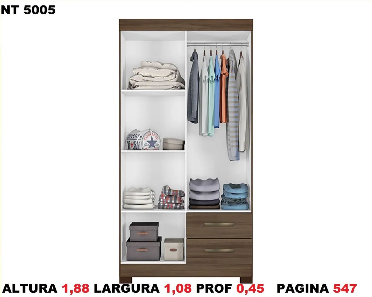 Guarda roupa solteiro 4portas  - Foto 3