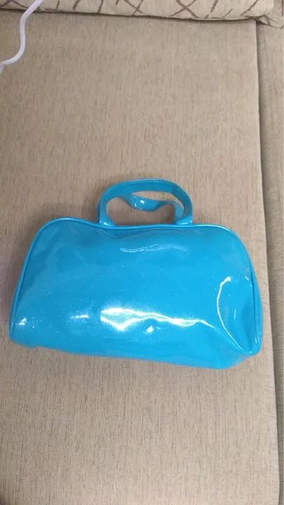 Necessaire feminina  Azul Turquesa - Foto 4