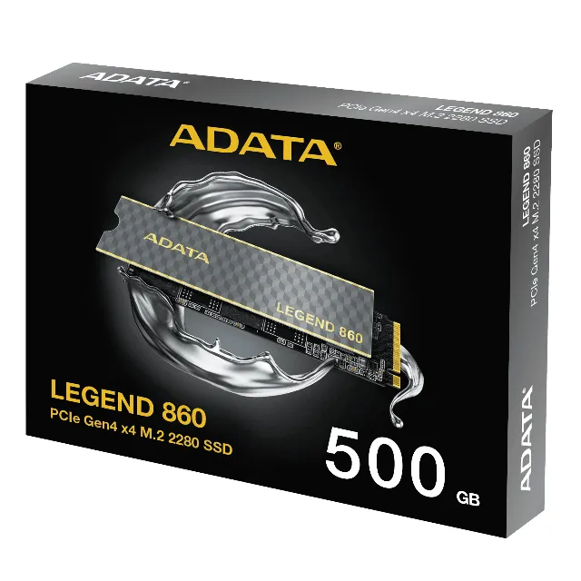 M2 NVME Adata Legend 860, 500 GB, 2280, PCIe 4.0, até 5000 MBs, Novo, Lacrado