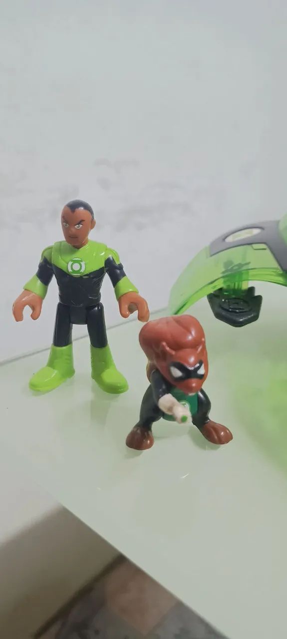 Nave e bonecos lanterna Verde Imaginext  - Foto 2