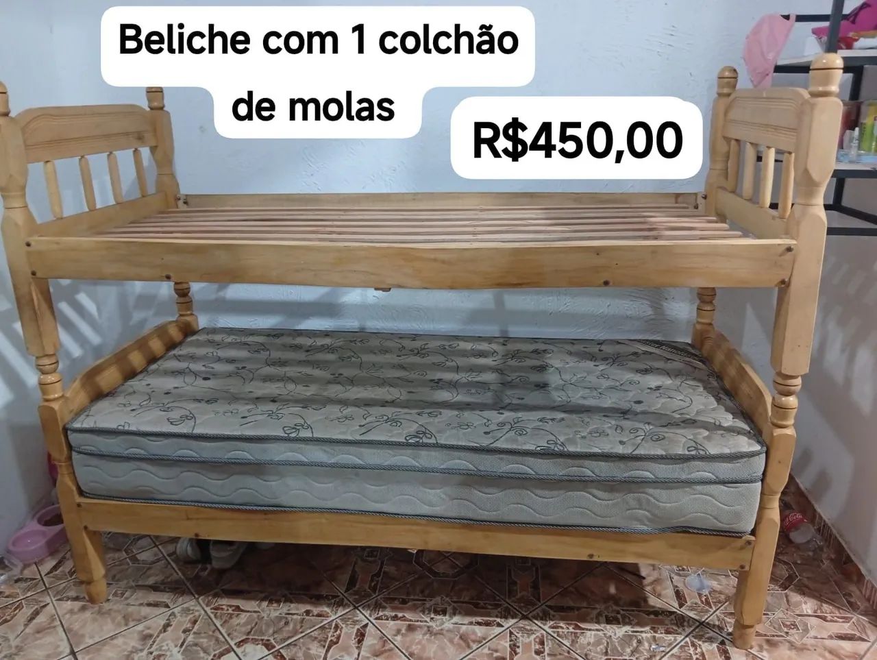 Beliche usado com 1 colchão PONTA PORÃ MS 
